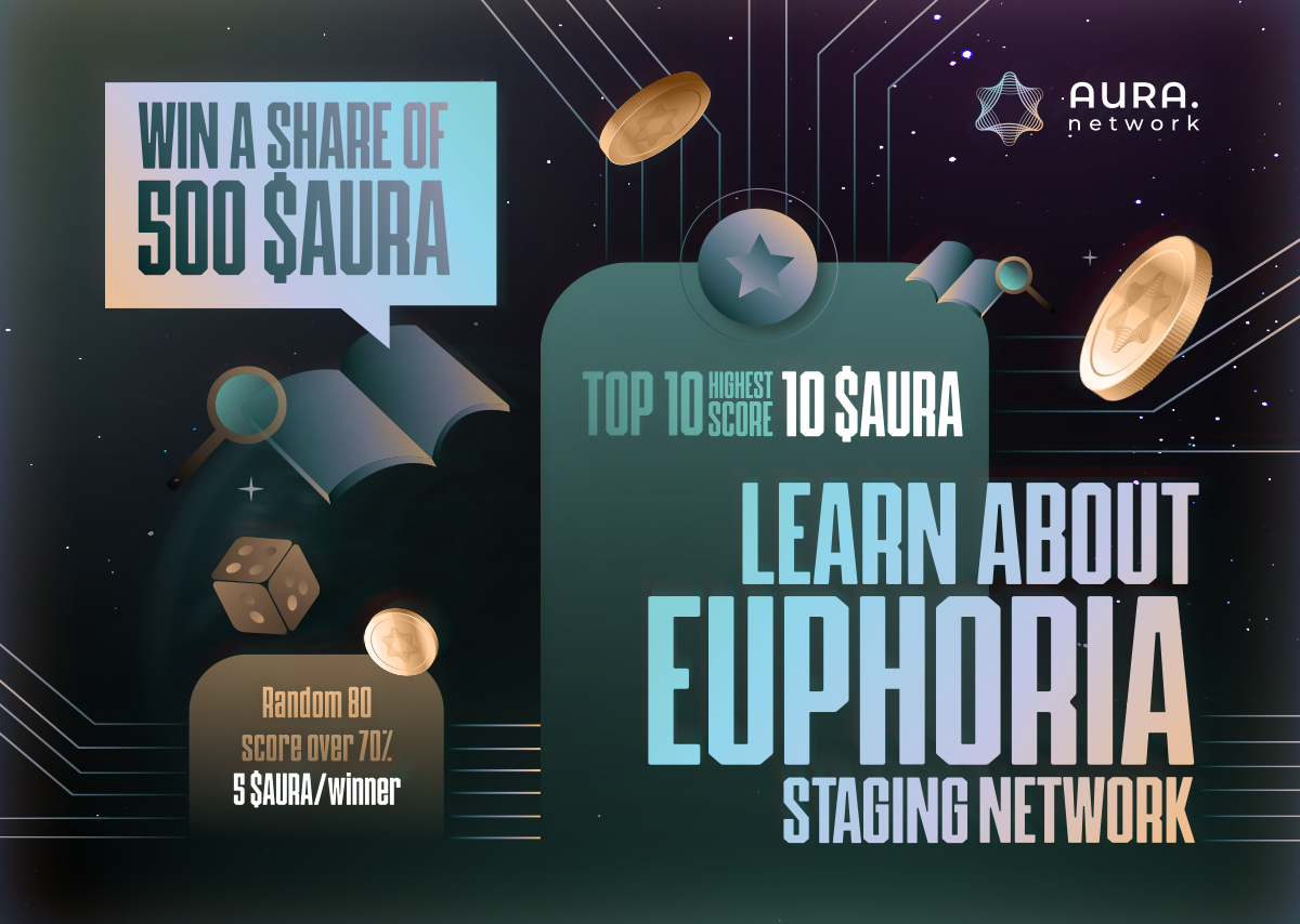 Euphoria Quiz: Learn & Earn up to 500 tokens AURA!